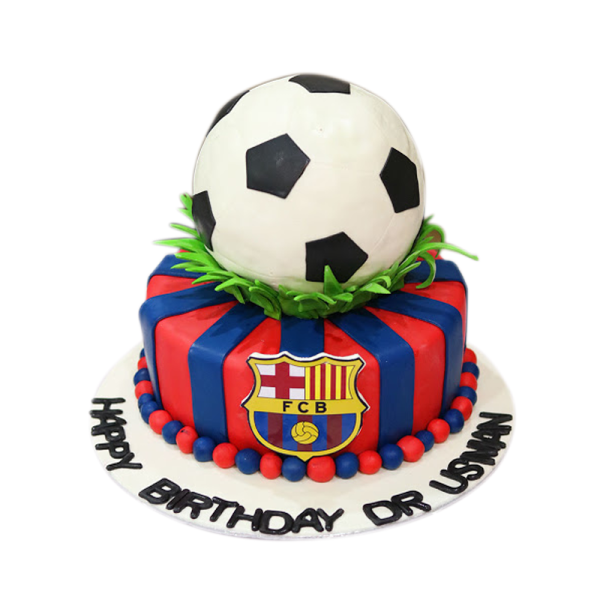 Barcelona Football Cake 
