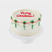 Vintage Christmas Decorated Cake